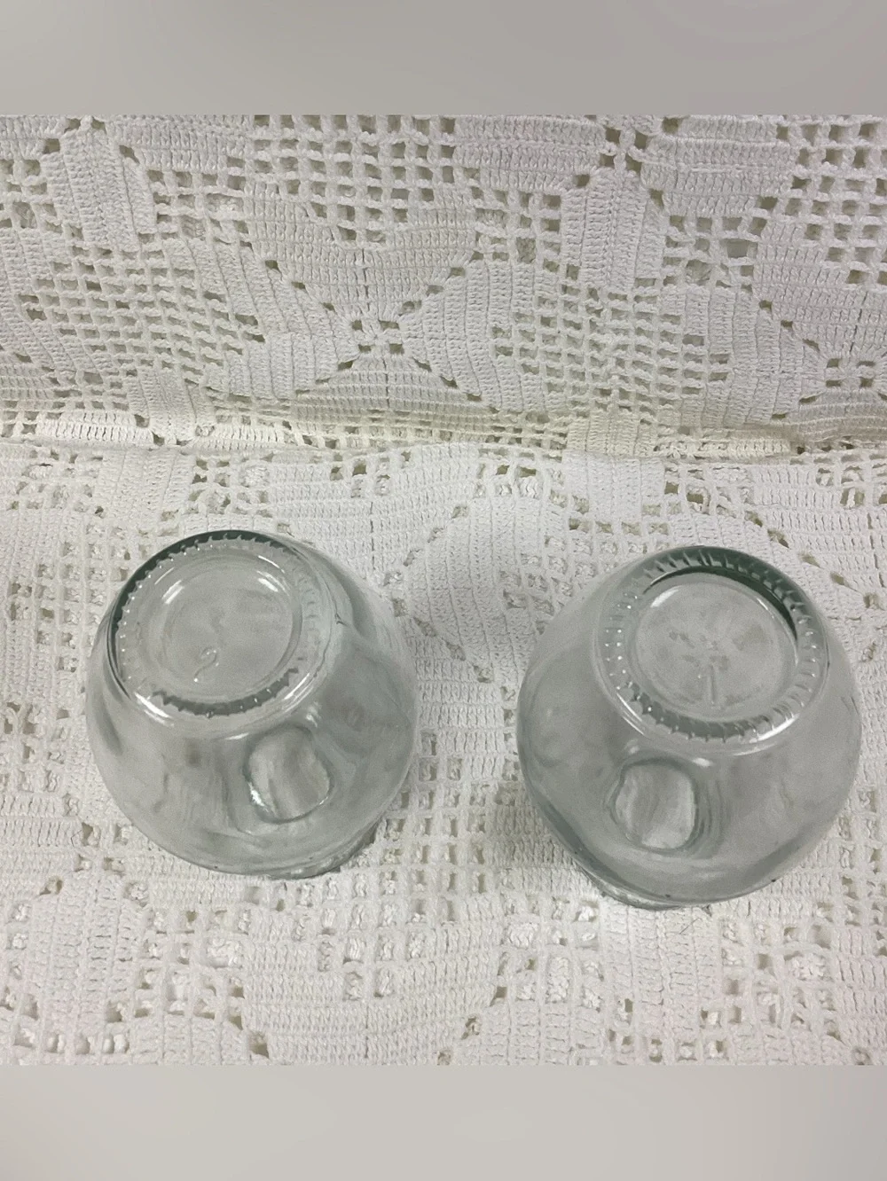 Clear Glass Bud Vases - Set of 2